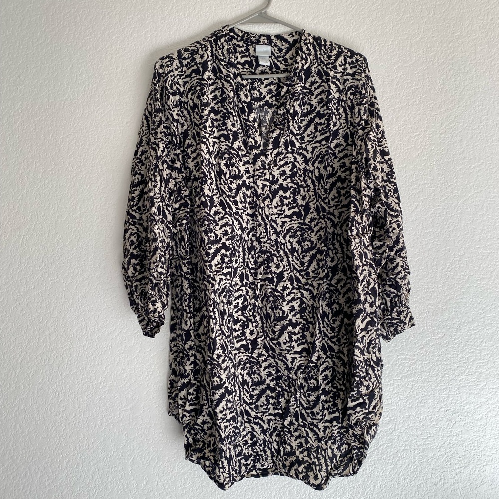 Patterned Flowy Tunic